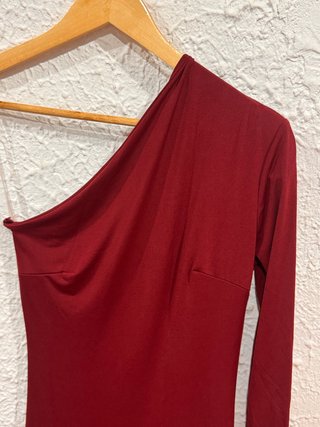 Vestido de fiesta rojo talla M un solo uso