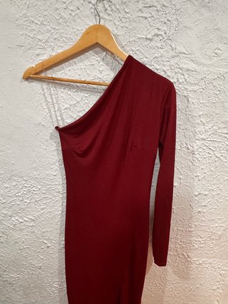 Vestido de fiesta rojo talla M un solo uso