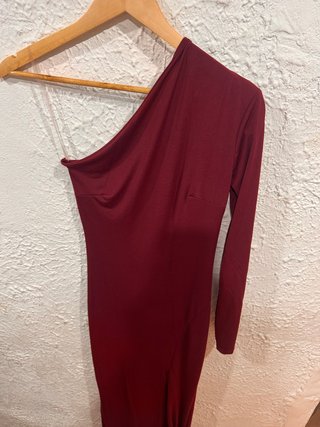 Vestido de fiesta rojo talla M un solo uso