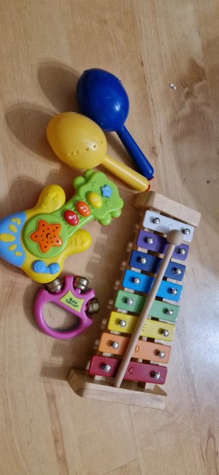 Lote Juguetes Musicales: Xilófono, Maracas, Guitar