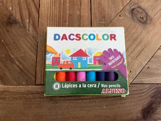 Lápices de cera Alpino DACSCOLOR 8 uds
