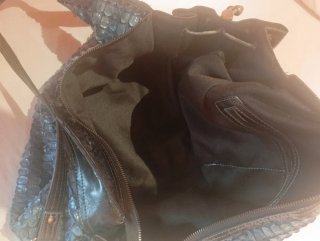 Bolso Adolfo Domínguez Vintage Azul Sin Estrenar