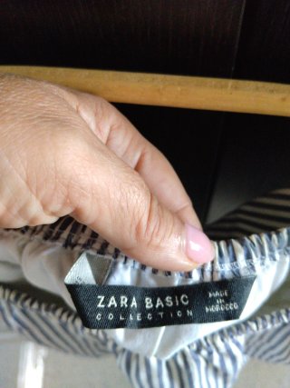 Top Zara palabra de honor a rayas