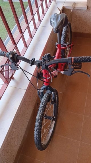 Bicicleta infantil B-PRO roja 20