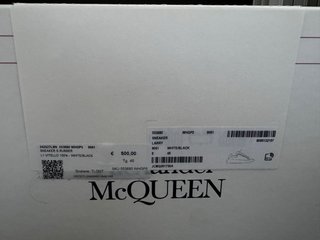 Alexander McQueenxUomo Bianco-Nero N45 ORIGINALI