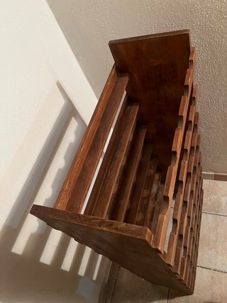 2 Portabottiglie Legno Massello