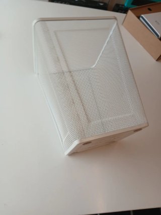 2 Papeleras Metálica Blanca Ikea