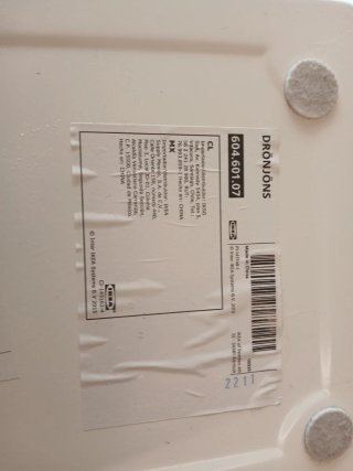 2 Papeleras Metálica Blanca Ikea