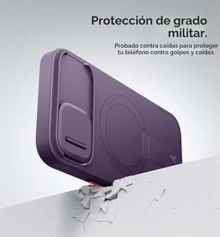 Funda Magnética iPhone 15 SURITCH púrpura