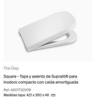 Tapa de inodoro THE GAP SQUARE