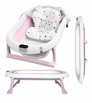 Bañera bebé plegable con cojín