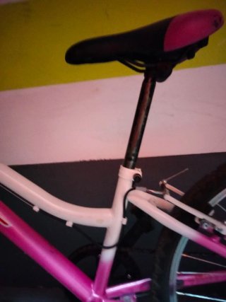 Bicicleta Rueda 24 Rosa/Blanca