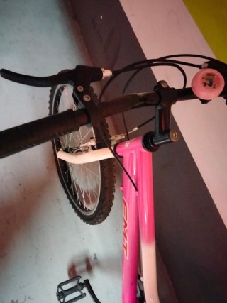Bicicleta Rueda 24 Rosa/Blanca