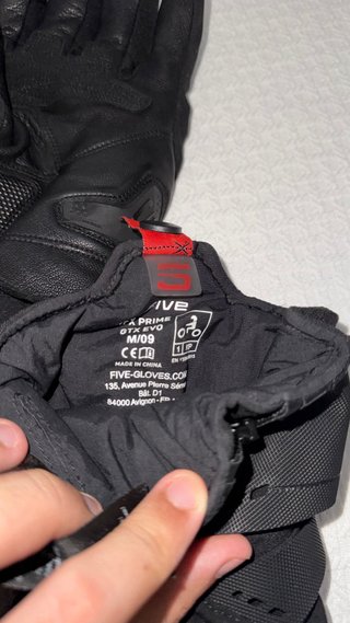 Guantes FIVE WFX PRIME EVO GTX Negros