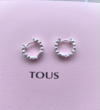 Pendientes Tous Aro Pequeño Plata