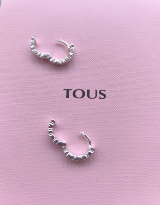 Pendientes Tous Aro Pequeño Plata