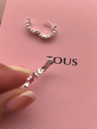 Pendientes Tous Aro Pequeño Plata