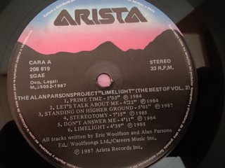 Vinilo The Alan Parsons Project - Limelight