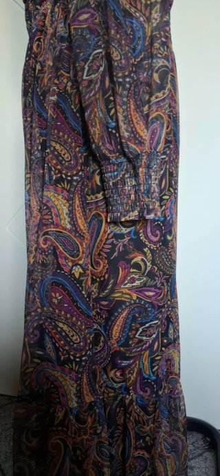 Vestito donna fantasia paisley multicolor