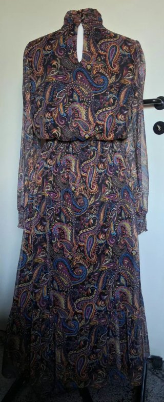 Vestito donna fantasia paisley multicolor