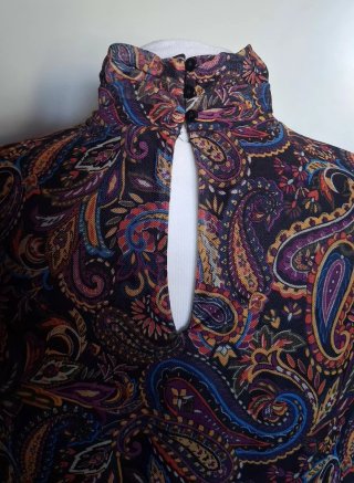 Vestito donna fantasia paisley multicolor