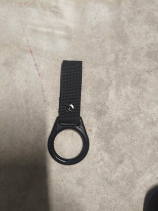Tahalí táctico Negro con Anilla de plástico
