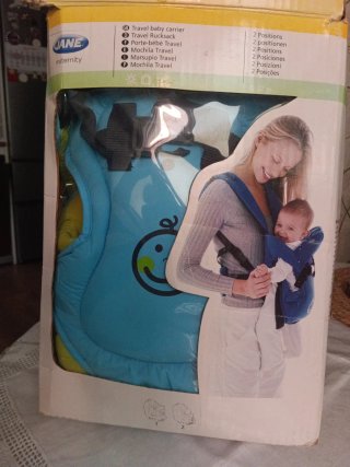 Mochila portabebés Jane azul