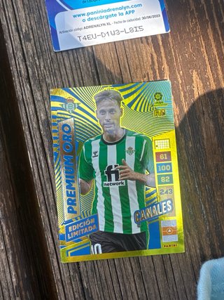 Lote 4 Cromos Adrenalyn 2022-23 Premium Oro
