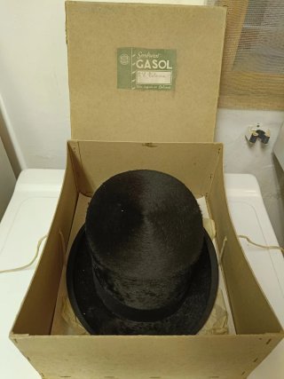 Sombrero de copa Gasol antiguo