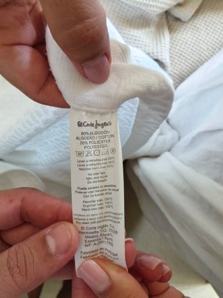 Colcha Bouti 90 Blanco Roto. Impecables. 6ud