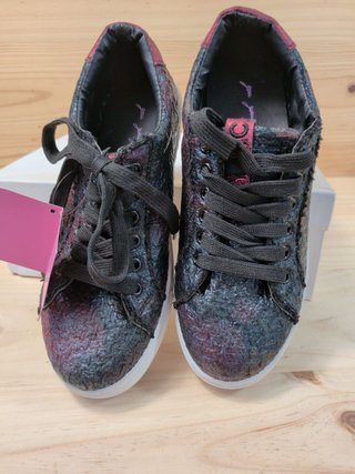Zapatillas You Young Coveri Mujer Negro Rojo Talla