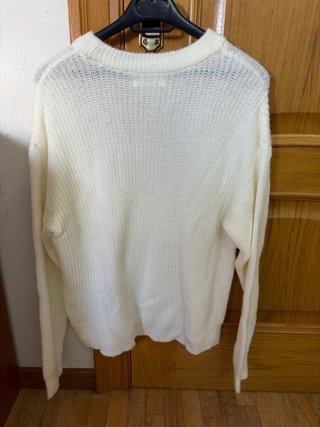 Jersey Brownie blanco con flecos