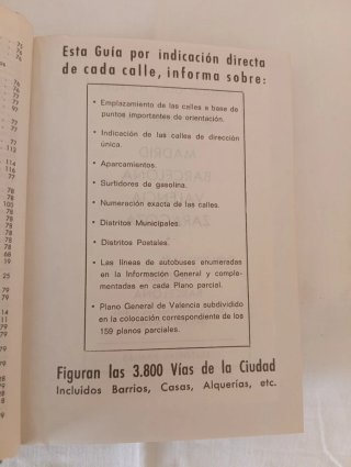 Guia urbana de Valencia. 1977