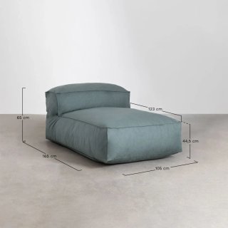 Sillón chaise longue de jardín en tela Dojans