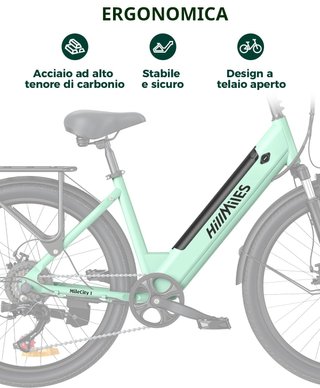 Bicicletta Elettrica HillMiles MileCity1