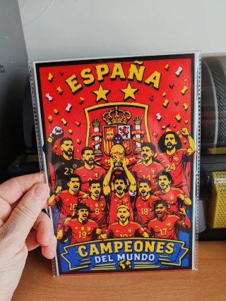 Lámina impresión 3d España Campeones del Mundo
