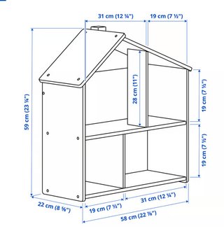 Estantería Casa Muñecas FLISAT