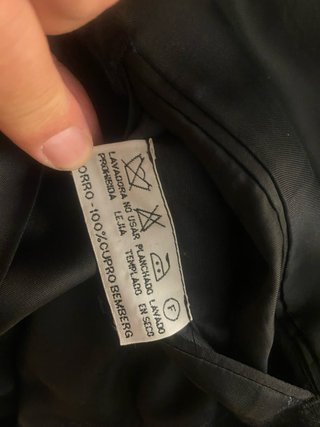 Traje de franela gris con raya diplomática
