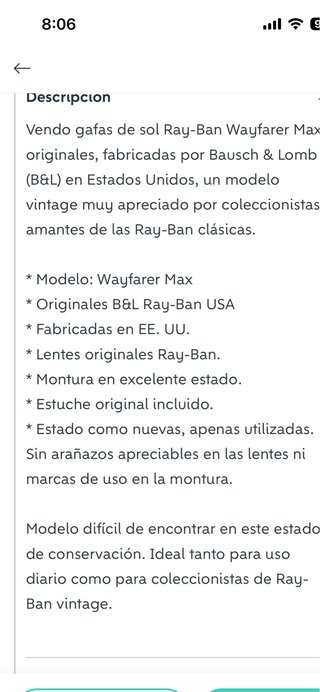 Gafas de sol Ray-Ban Wayfarer Marrón/Dorado