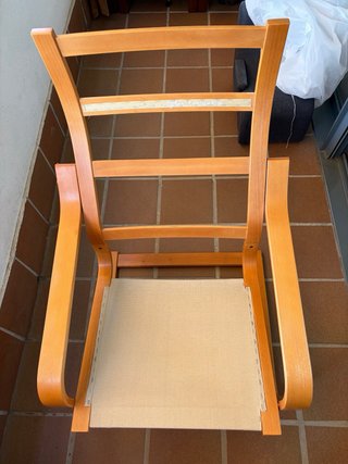 Sillón Poäng Ikea Beige y Madera
