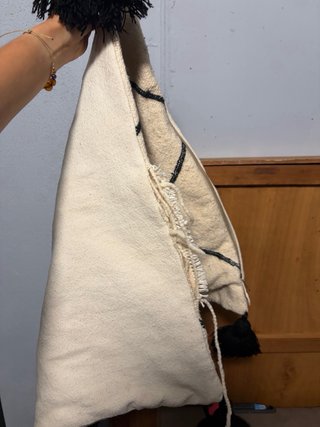 Funda Cojín Beige y Negro