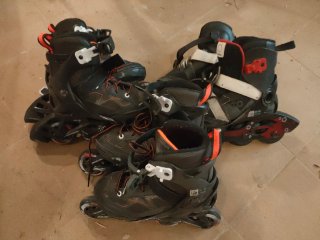 Patines en línea Oxelo Negro Naranja
