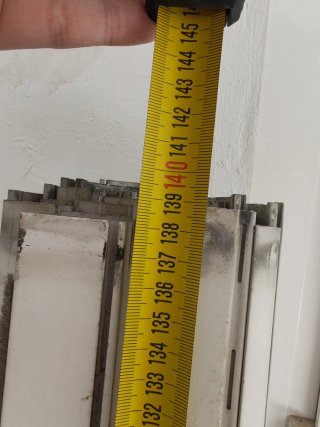 Persianas aluminio térmico blanco 90 y 140 cm
