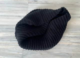 Bufanda tubular negra H&M de hombre