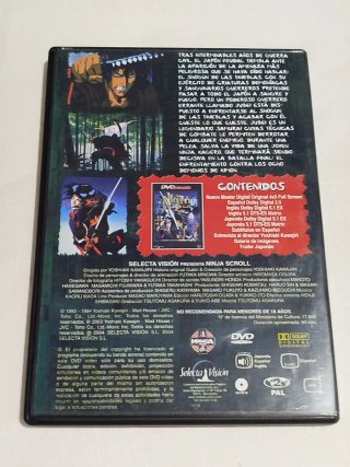 DVD Manga Ninja Scroll (Español)