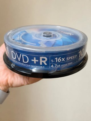 Pack 10 DVD+R 4.7 GB 1-16X