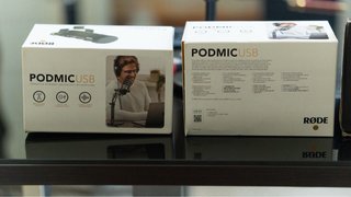Pack 2 RØDE PodMic USB + soportes Gravity + XLR