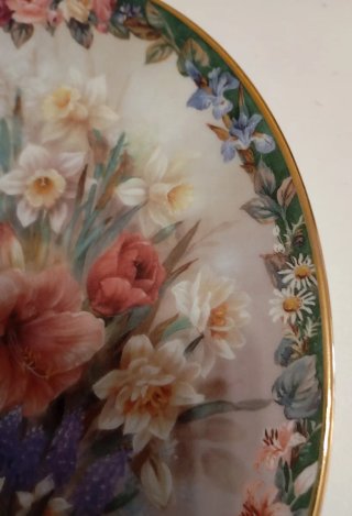 Plato Ovalado Porcelana Lena Liu Flores, bradford