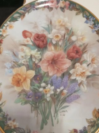 Plato Ovalado Porcelana Lena Liu Flores, bradford