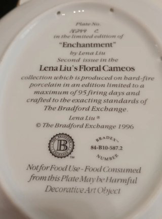 Plato Ovalado Porcelana Lena Liu Flores, bradford